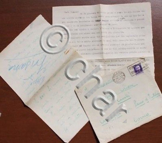 Lettera Autografo compositore direttore d'orchestra Silvio Insana 1933