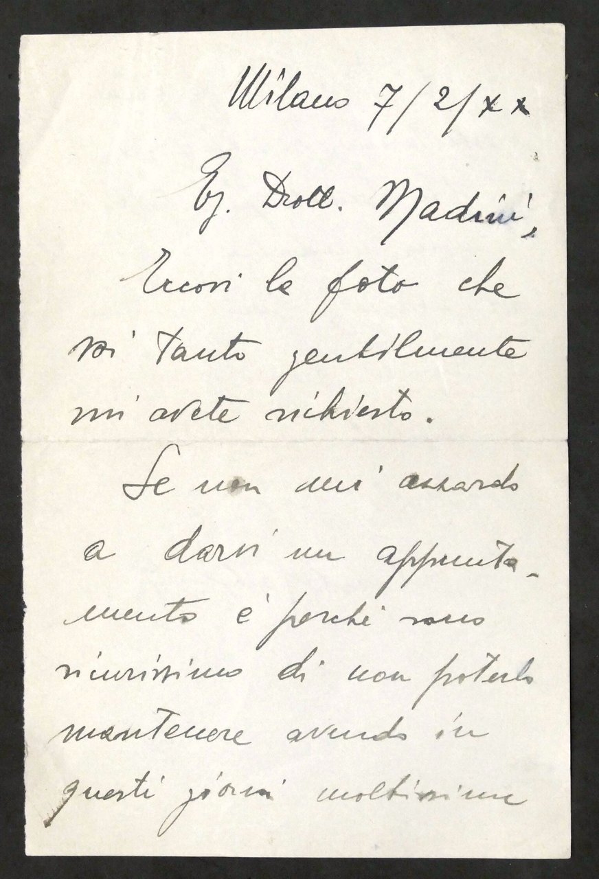 Lettera con autografo del cantante Alberto Rabagliati - 1942 | Immagine principale