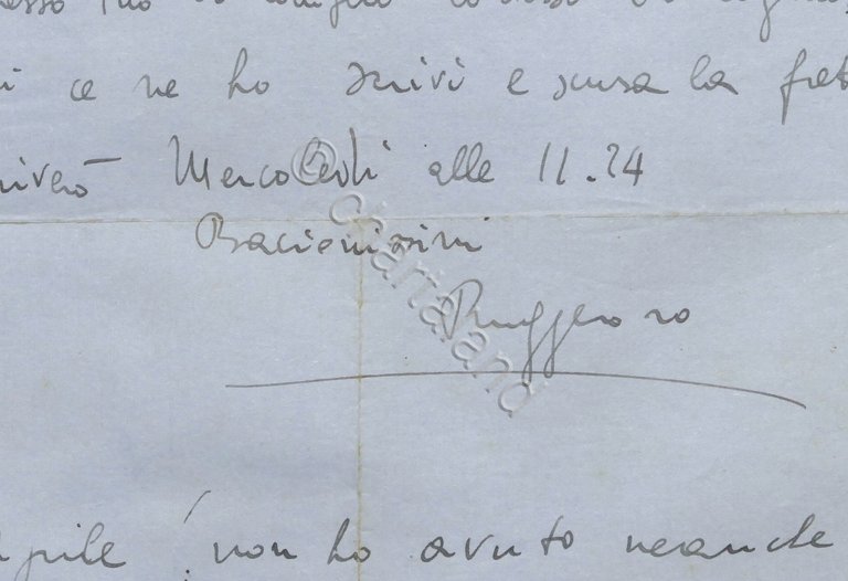 Lettera con autografo del pianista Ruggero Maghini - anni '30 | Immagine Gallery 3