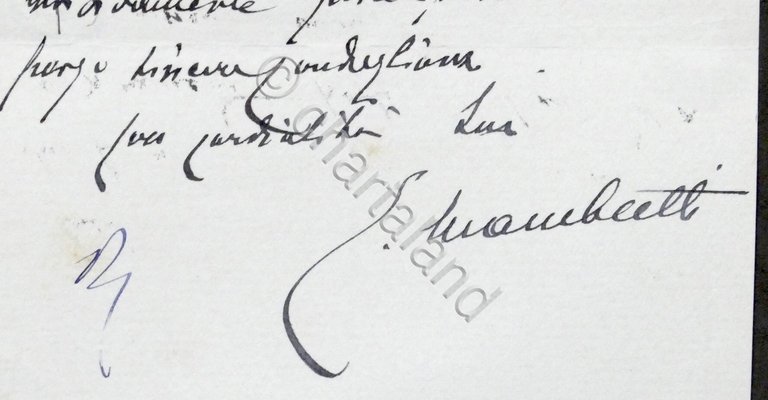 Lettera con autografo del senatore e generale Ettore Mambretti - … | Immagine Gallery 4