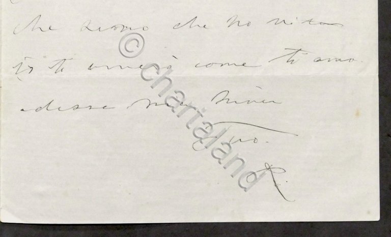 Lettera con autografo Ricciotti Garibaldi (Primogenito Giuseppe Garibaldi) 1870