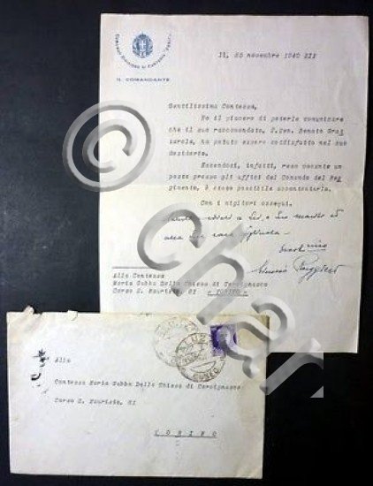 Lettera Dattiloscritta Autografo Giunio Ruggiero - 1940