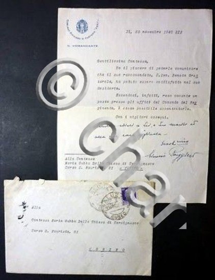 Lettera Dattiloscritta Autografo Giunio Ruggiero - 1940