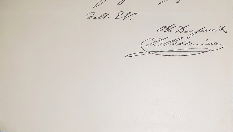 Lettera manoscritta con autografo - Domenico Balduino - Economista - … | Immagine Gallery 3