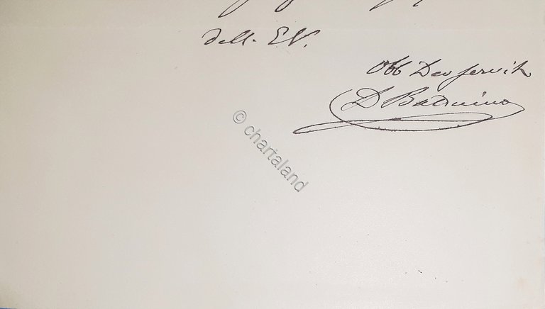 Lettera manoscritta con autografo - Domenico Balduino - Economista - … | Immagine Gallery 2