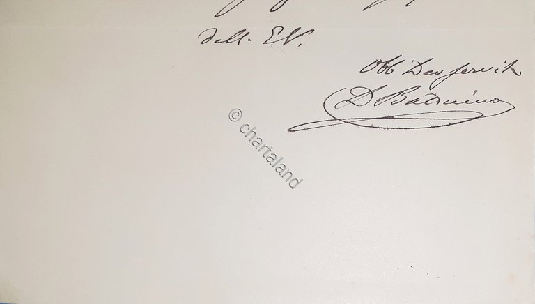 Lettera manoscritta con autografo - Domenico Balduino - Economista - … | Immagine Gallery 4