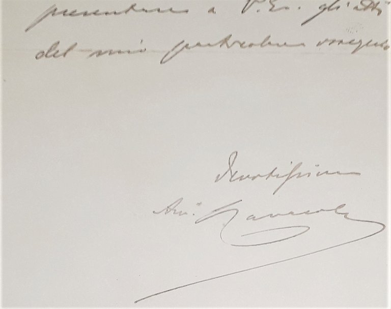 Lettera manoscritta con autografo - Politico Giannetto Cavasola - 1906
