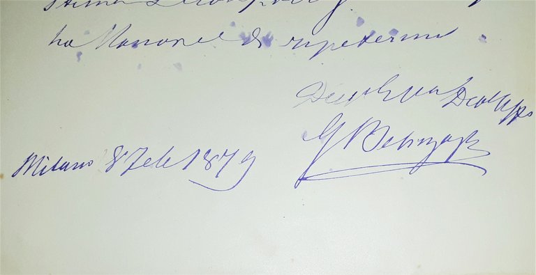 Lettera manoscritta con autografo - Sindaco di Milano Giulio Bellinzaghi … | Immagine Gallery 3