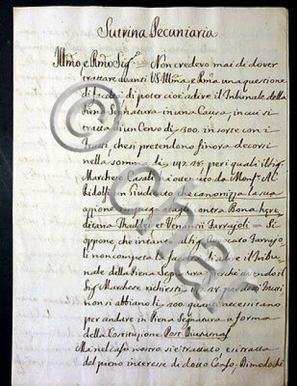 Lettera Sigillo Richiesta Annullamento Matrimonio 1837