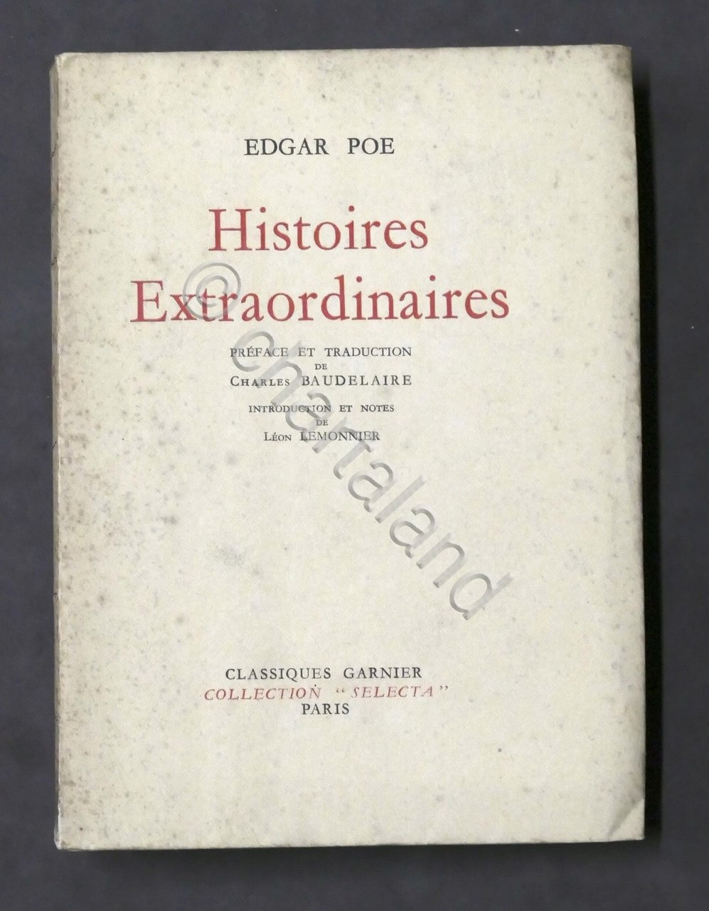 Letteratura - Edgar Poe - Histoires extraordinaires - Ed. numerata …