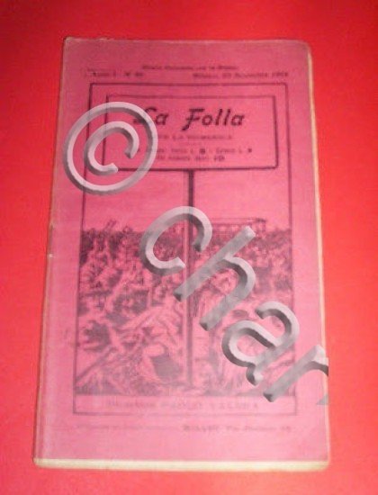 Letteratura - La Folla Periodico Direttore Paolo Valera n. 20/1912 …