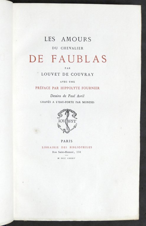 Letteratura L. de Couvray - Les amours du Chevalier de …