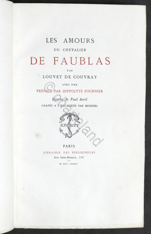 Letteratura L. de Couvray - Les amours du Chevalier de …