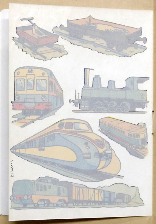 Libretto Decalcomanie - Trains - Treni - anni '50