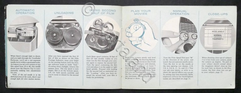 Libretto Istruzioni Cinepresa - Bell & Howell - Director Design …