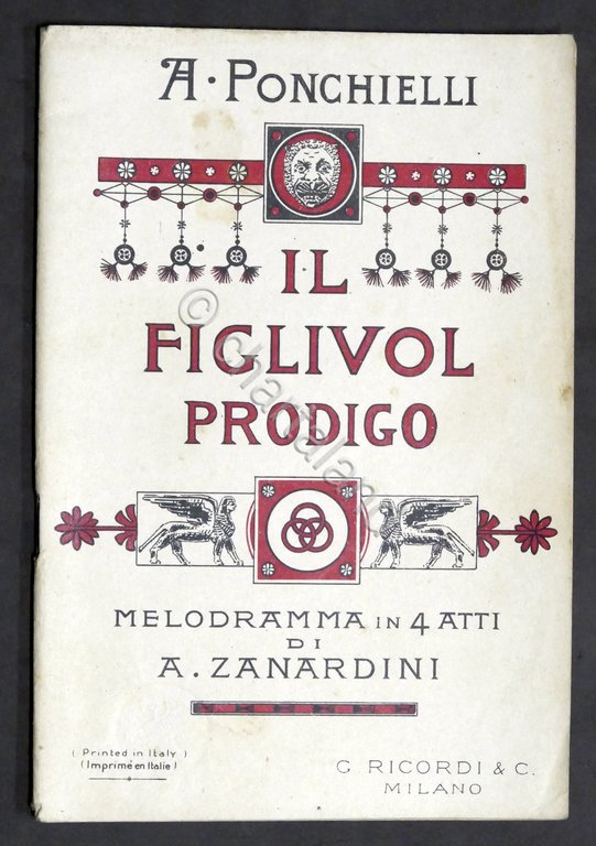 Libretto Opera - A. Ponchielli - Il Figliuol Prodigo - … | Immagine Gallery 1