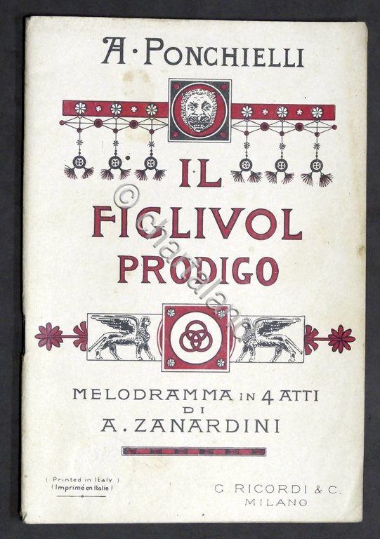 Libretto Opera - A. Ponchielli - Il Figliuol Prodigo - …