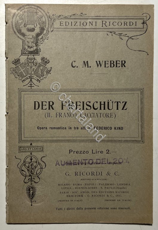 Libretto Opera - C. M. Weber - Der Freischutz - … | Immagine Gallery 2