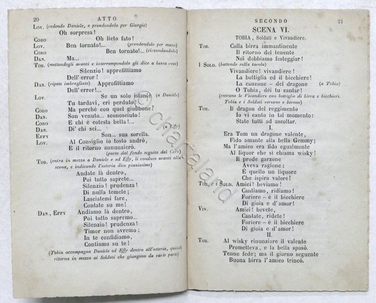 Libretto Opera - Francesco Guidi - Il birrajo di Preston …