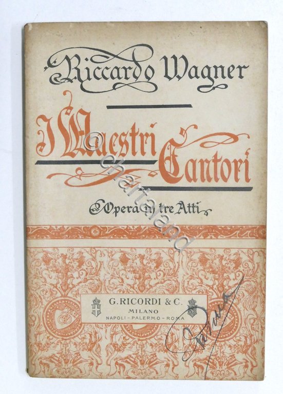 Libretto Opera - R. Wagner - Maestri Cantori - ed. … | Immagine Gallery 2
