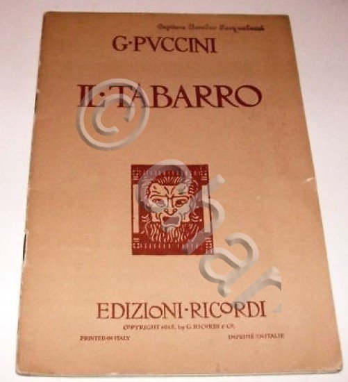 Libretto Opera Il Tabarro Puccini 1936 Scene