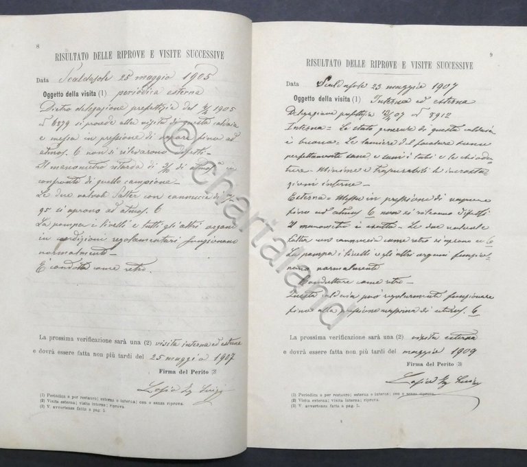 Libretto per la visita alle Caldaie ed ai Recipienti a …