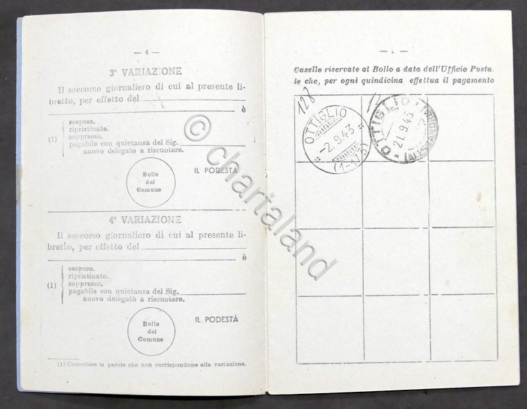 Libretto Soccorso a Famiglie dei Militari Richiamati alle Armi - …