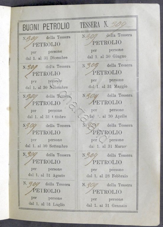 Libretto Tessera - Buoni per generi alimentari - Comune di …