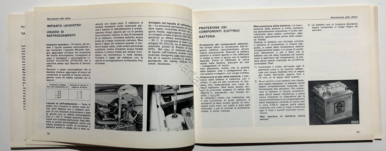 Libretto Uso e Manutenzione - Opel Kadett Ascona Manta Rekord …