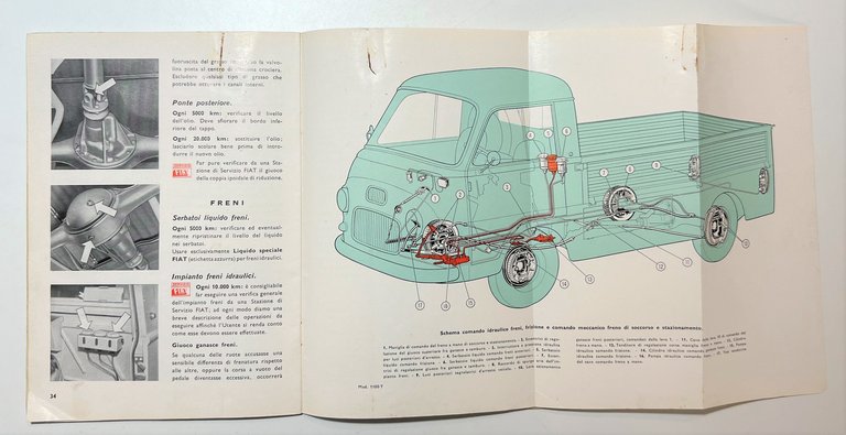 Libretto Uso e Manutenzione FIAT - Furgone - Camioncino 1100 …
