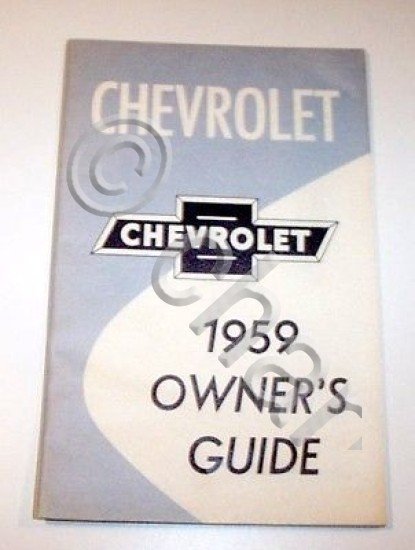 Libretto Uso Manutenzione Chevrolet - Owner's Guide - ed. 1959
