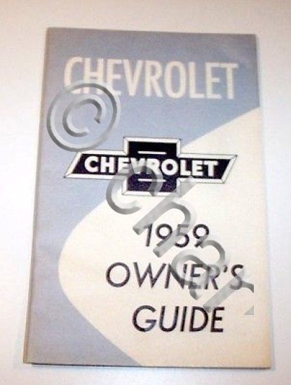 Libretto Uso Manutenzione Chevrolet - Owner's Guide - ed. 1959