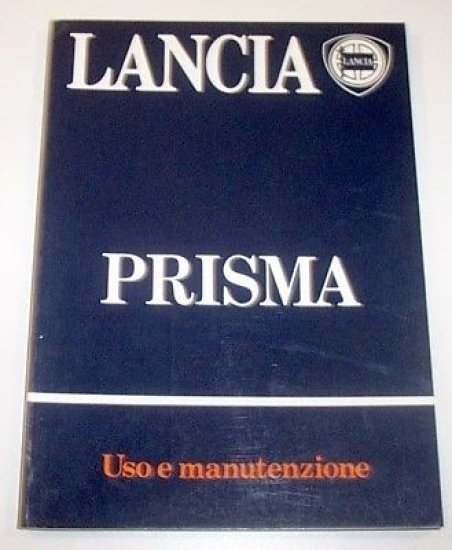 Libretto Uso Manutenzione Lancia Prisma - ed. 1984