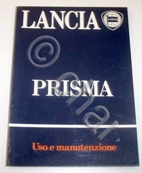 Libretto Uso Manutenzione Lancia Prisma - ed. 1984