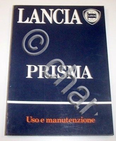 Libretto Uso Manutenzione Lancia Prisma - ed. 1984