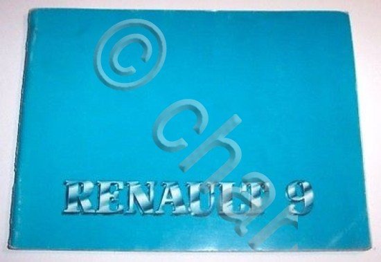 Libretto Uso Manutenzione Renault 9 - ed. 1983