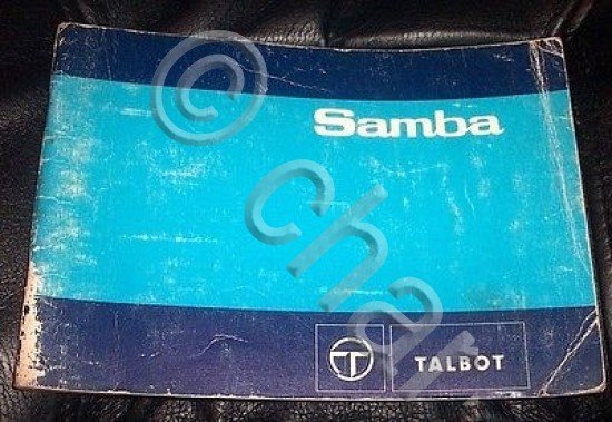Libretto Uso Manutenzione Talbot Samba - ed. 1981