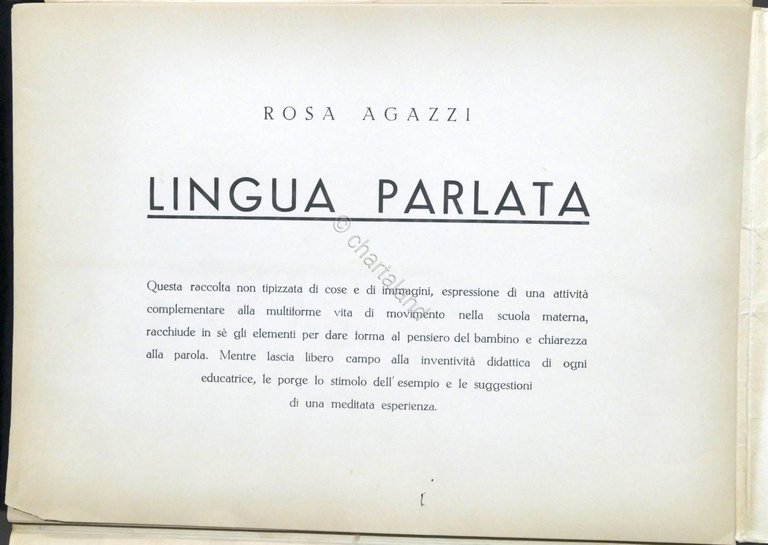 Libri per bambini - Rosa Agazzi - Lingua Parlata - …