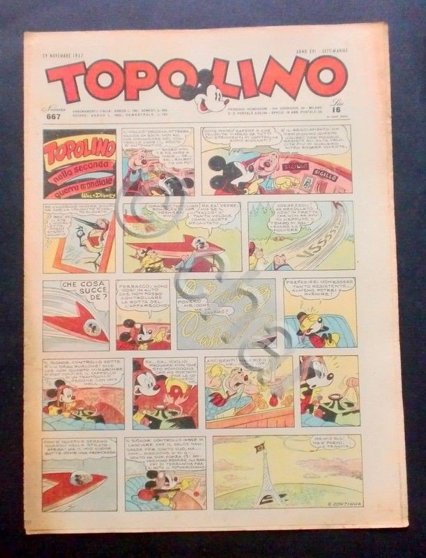 Topolino giornale - Numero 667 - Anno XVI - Novembre …