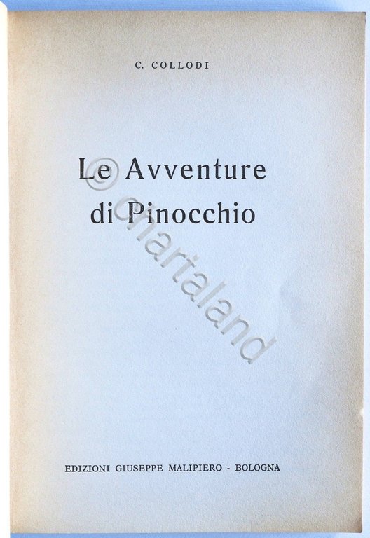 Libri Ragazzi - Collodi - Le avventure di Pinocchio - …