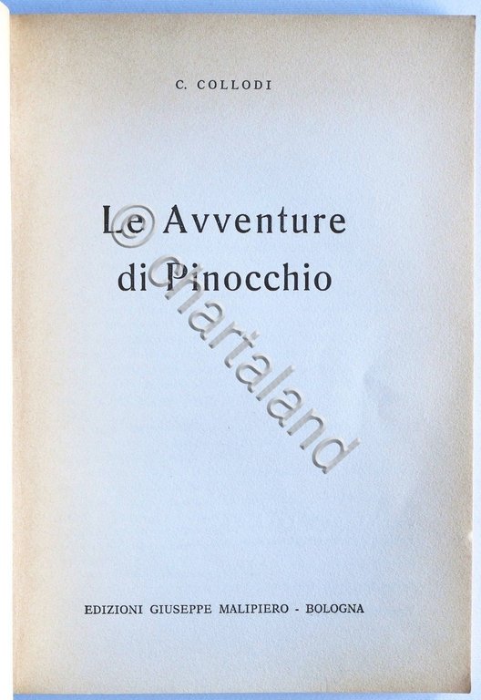 Libri Ragazzi - Collodi - Le avventure di Pinocchio - …