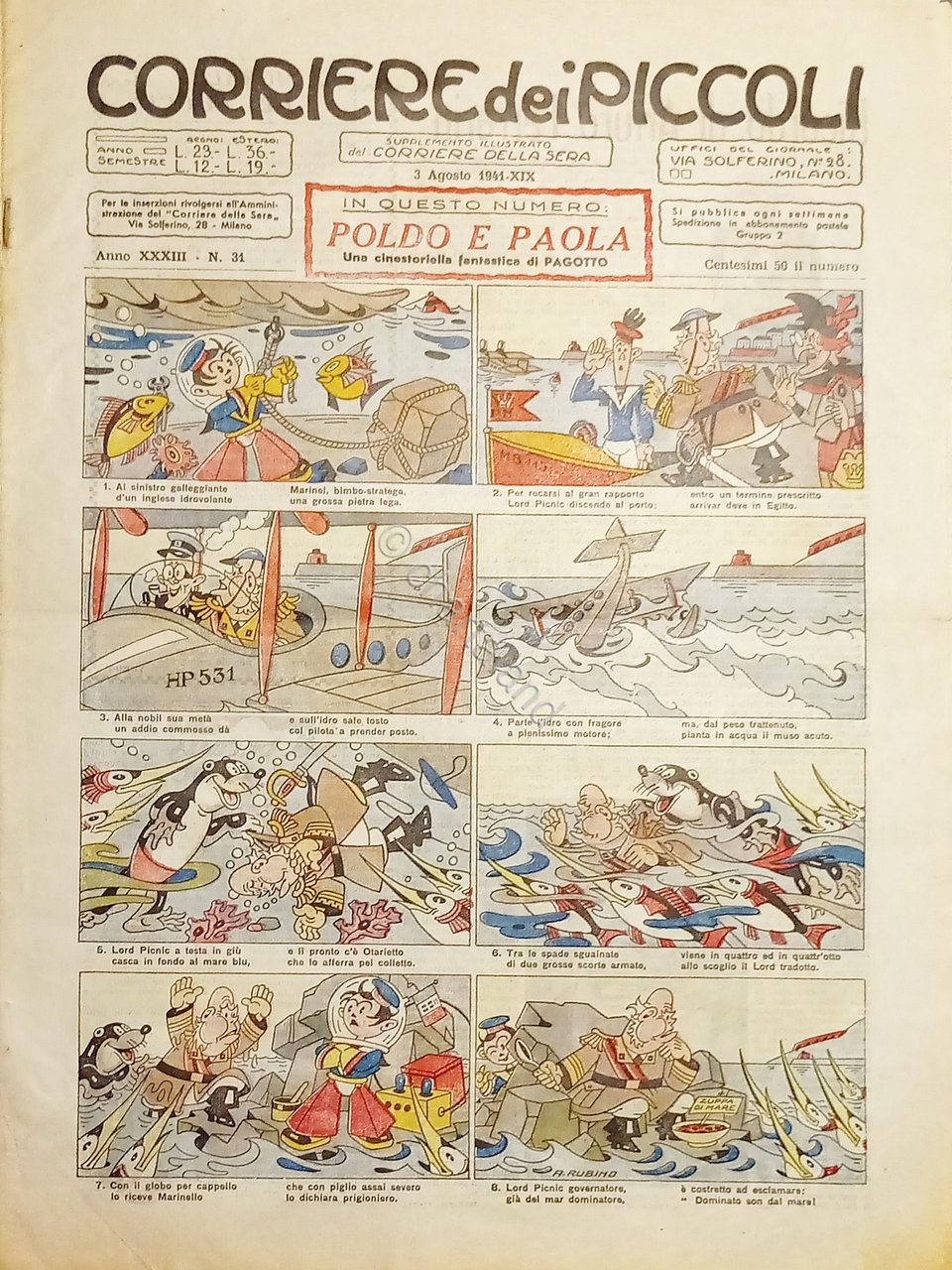 Libri Ragazzi - Corriere dei Piccoli - N. 31 - …