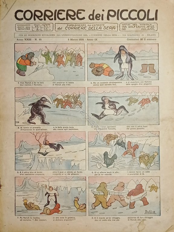 Libri Ragazzi - Corriere dei Piccoli N. 10 - 1931 …