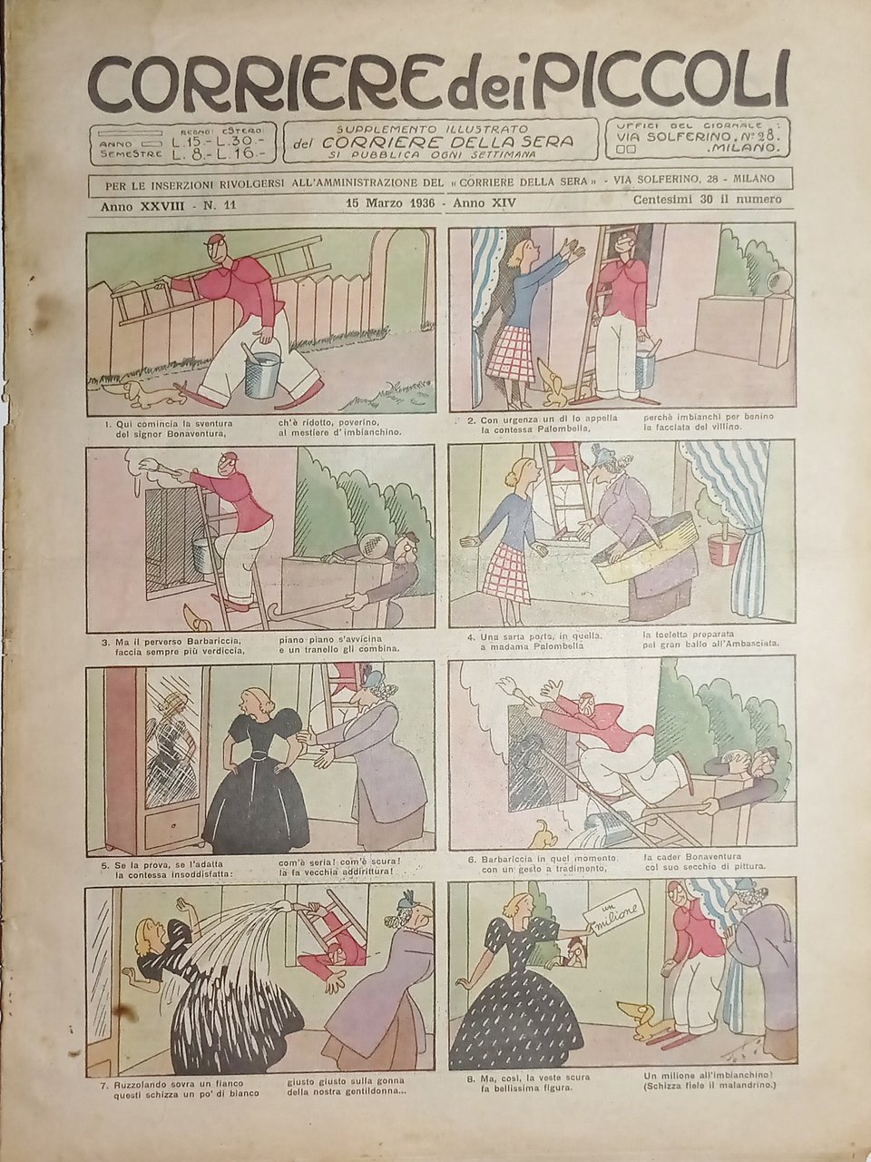 Libri Ragazzi - Corriere dei Piccoli N. 11 - 1936