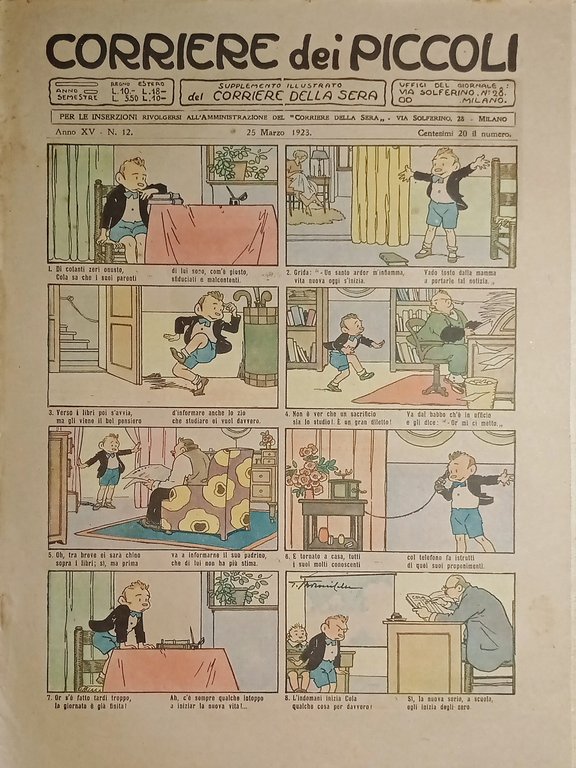 Libri Ragazzi - Corriere dei Piccoli N.12 - 1923 Copertina … | Immagine Gallery 1