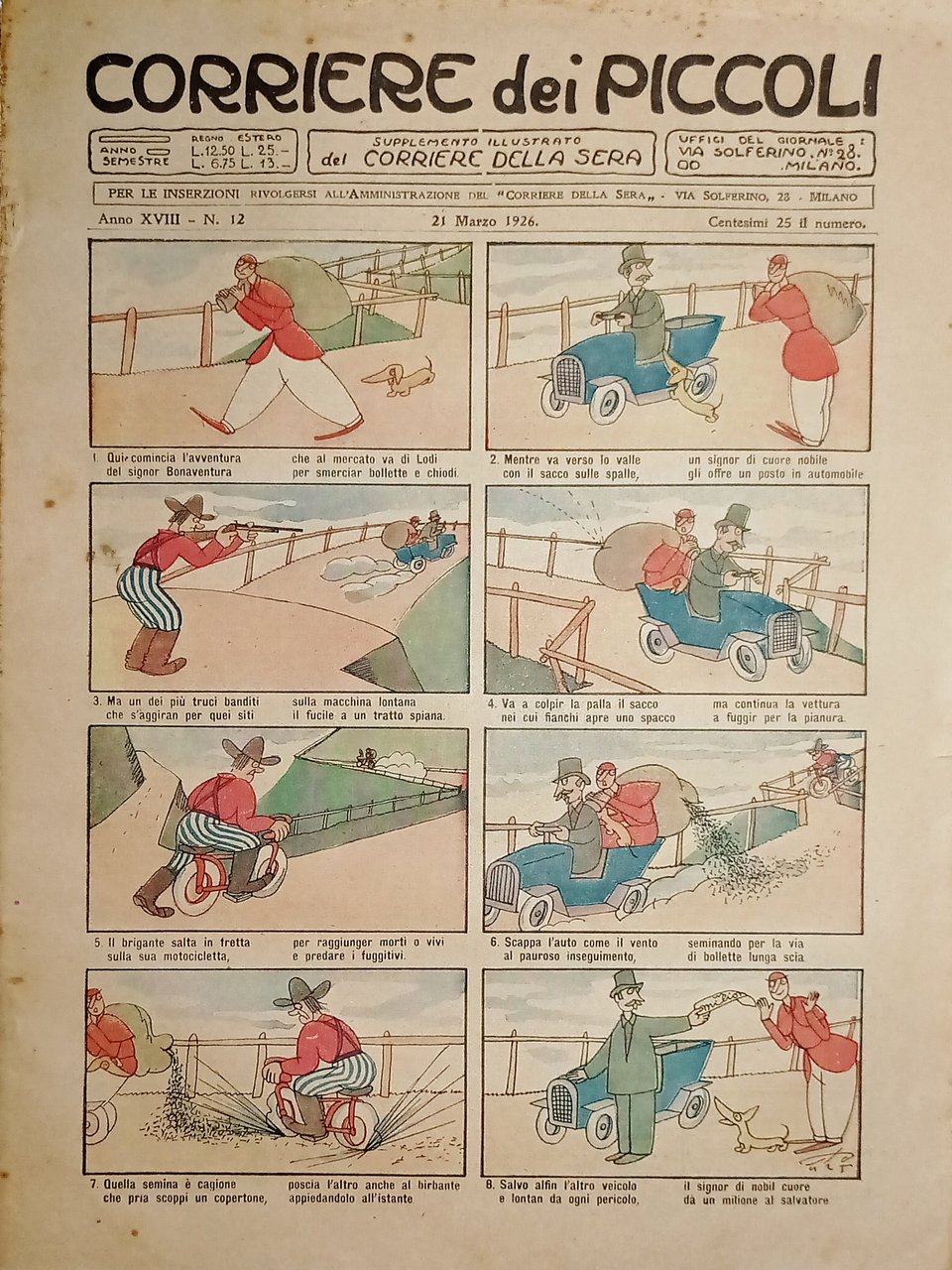 Libri Ragazzi - Corriere dei Piccoli N. 12 - 1926 …