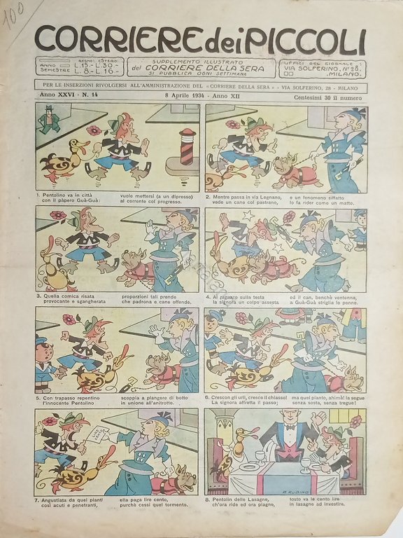 Libri Ragazzi - Corriere dei Piccoli N. 14 - 1934 …