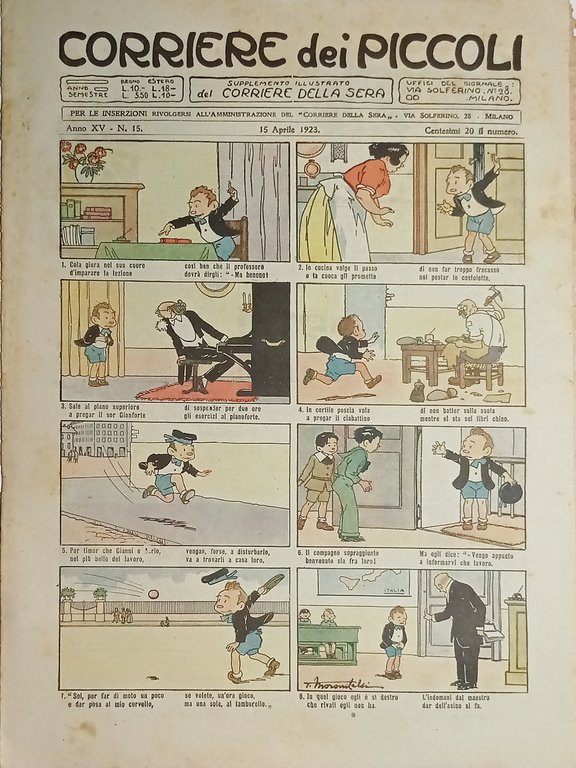 Libri Ragazzi - Corriere dei Piccoli N.15 - 1923 Copertina … | Immagine Gallery 1