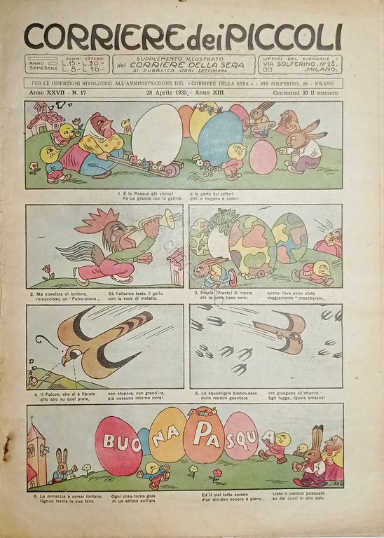 Libri Ragazzi - Corriere dei Piccoli N. 17 - 1935 …