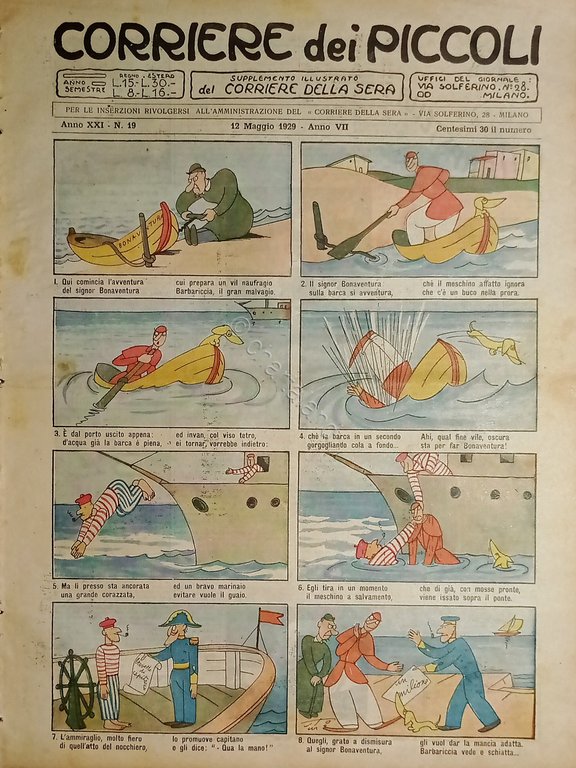 Libri Ragazzi - Corriere dei Piccoli N. 19 - 1929 …